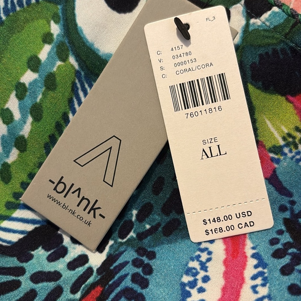 NWT Anthropologie maxi dress Bl^nk London CORAL/CORA Bohemian One Size Fits Most - Picture 8 of 9